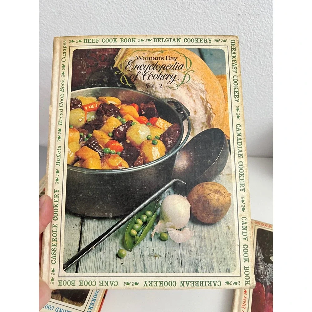 Vintage Womans Day Encyclopedia of Cookery Volumes 1‎ 2 4 Hardcover Cookbook Set